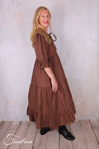 Les Ours Robe Florentine lin Bois de Rose