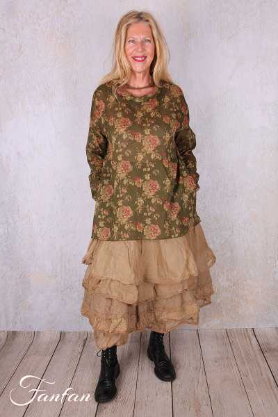 Les Ours Chemise Silvere Mousse Fleurs en Coton