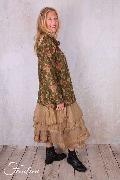 Les Ours Chemise Silvere Mousse Fleurs en Coton