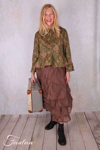 Les Ours Veste Mathis Popeline Mousse Fleurs