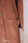 Les Ours Manteau Lowen Velours Côtelé Bois de Rose