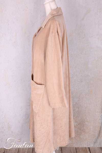 Les Ours Manteau Lowen Velours Ras Rose