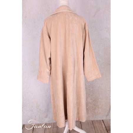 Les Ours Manteau Lowen Velours Ras Rose