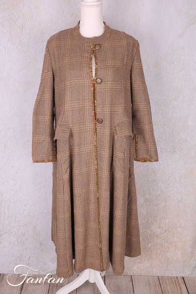 Les Ours Manteau Ayden Écossais Laine