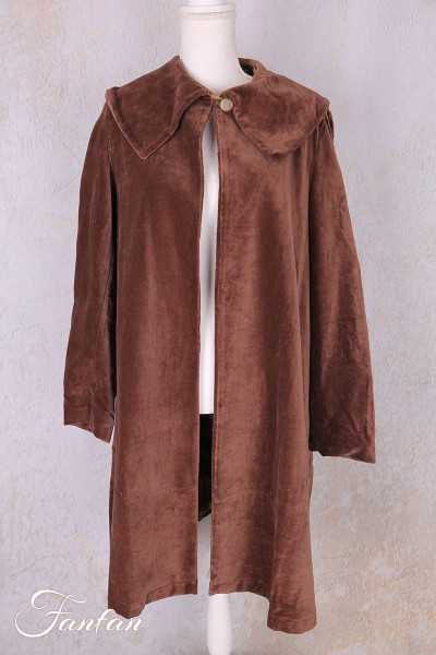 Les Ours Manteau Loune Velours Ras Bois de Rose