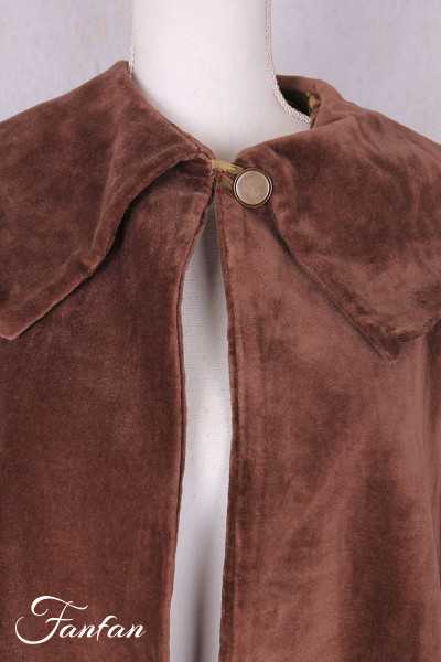 Les Ours Manteau Loune Velours Ras Bois de Rose