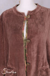 Les Ours Manteau Ayden Velours Ras Bois de Rose