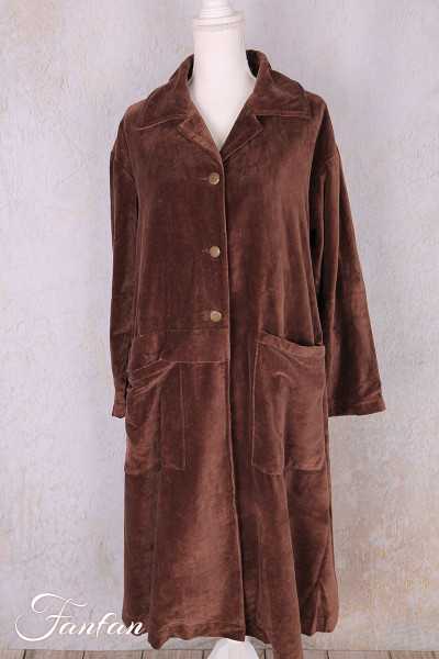 Les Ours Manteau Lowen Velours Ras Bois de Rose