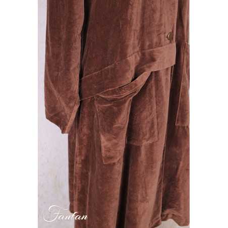 Les Ours Manteau Lowen Velours Ras Bois de Rose
