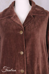 Les Ours Manteau Lowen Velours Ras Bois de Rose