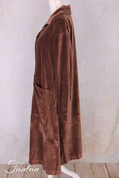 Les Ours Manteau Lowen Velours Ras Bois de Rose
