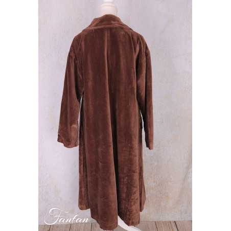 Les Ours Manteau Lowen Velours Ras Bois de Rose