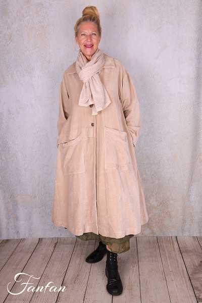 Les Ours Manteau Lowen Velours Ras Rose