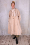 Les Ours Manteau Lowen Velours Ras Rose