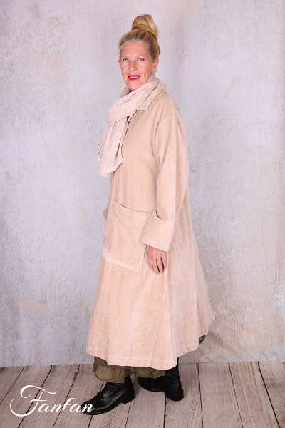 Les Ours Manteau Lowen Velours Ras Rose