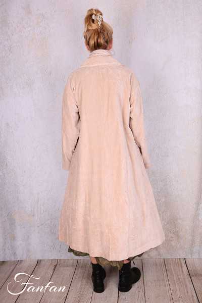 Les Ours Manteau Lowen Velours Ras Rose