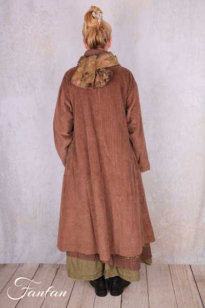 Les Ours Manteau Lowen Velours Côtelé Bois de Rose