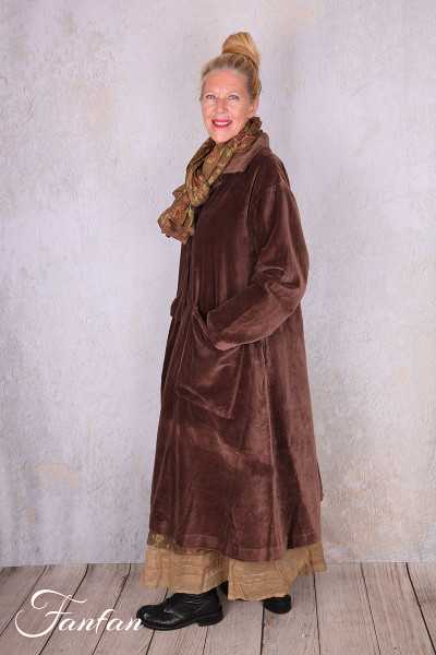Les Ours Manteau Lowen Velours Ras Bois de Rose