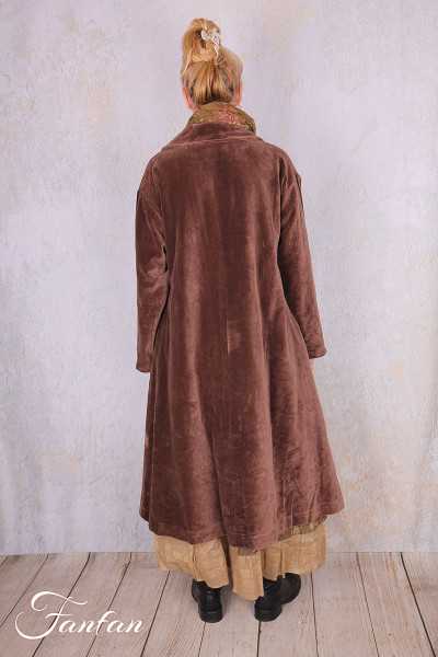 Les Ours Manteau Lowen Velours Ras Bois de Rose