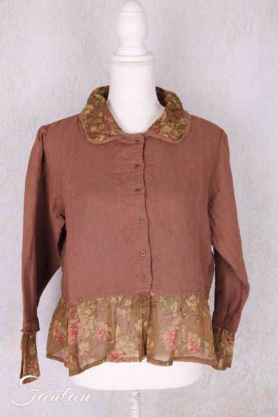 Les Ours Veste Mathis Lin Bois de Rose