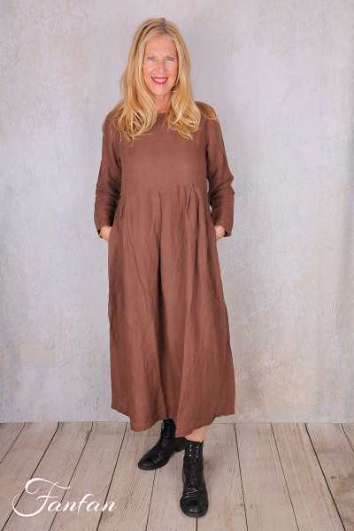 Les Ours Robe lin Evan Bois de Rose