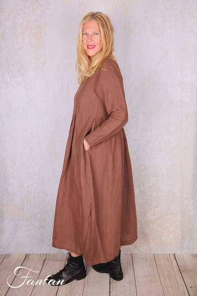 Les Ours Robe lin Evan Bois de Rose
