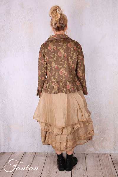 Les Ours Veste Mathis Popeline Havane Fleurs
