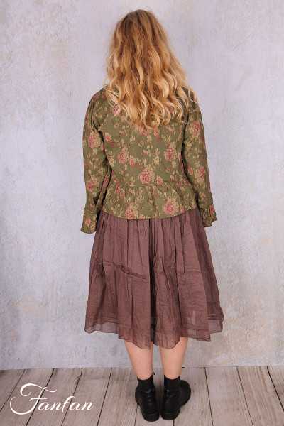 Les Ours Jupe Lou Organdy Bois de Rose