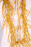 Collier sautoir fantaisie à franges jaune