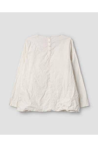 Ewa I Walla Bluse Lii 44156 Bone Baumwolle