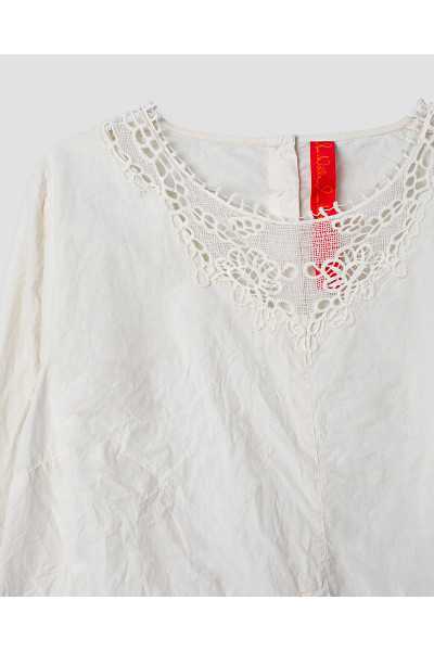 Ewa I Walla Blouse Lii 44156 Bone Cotton