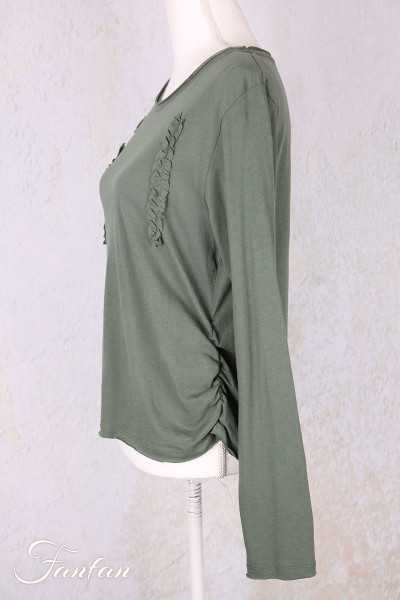 Ewa I Walla Tee-Shirt Janette 44171 Forest Green Coton