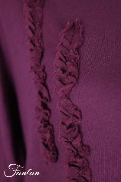 Ewa I Walla Tee-Shirt Janette 44171 Dark Plum Coton