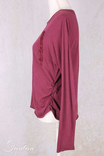 Ewa I Walla Tee-Shirt Janette 44171 Dark Plum Coton