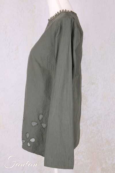 Ewa I Walla Blouse Lii 44156 Forest Green Coton