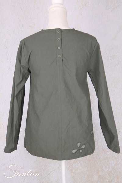 Ewa I Walla Blouse Lii 44156 Forest Green Coton