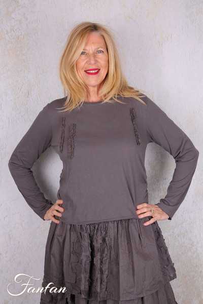 Ewa I Walla Tee-Shirt Janette 44171 Graphite Coton