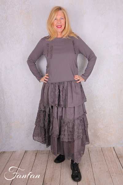 Ewa I Walla Tee-Shirt Janette 44171 Graphite Coton