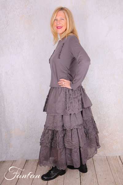 Ewa I Walla Tee-Shirt Janette 44171 Graphite Coton