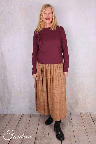 Ewa I Walla Tee-Shirt Janette 44171 Dark Plum Coton