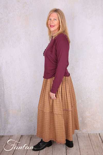 Ewa I Walla Tee-Shirt Janette 44171 Dark Plum Coton