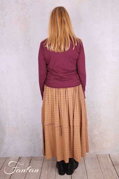 Ewa I Walla Tee-Shirt Janette 44171 Dark Plum Coton