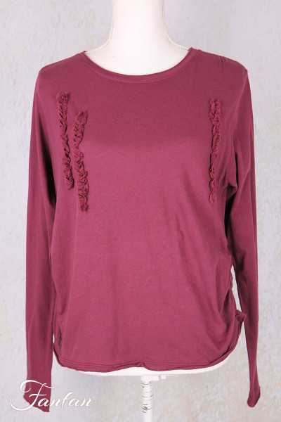 Ewa I Walla Tee-Shirt Janette 44171 Dark Plum Coton