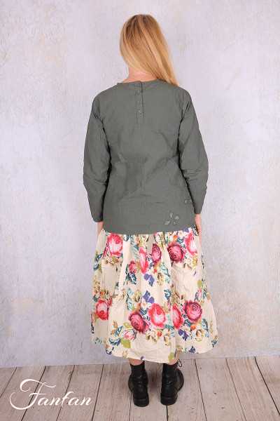 Ewa I Walla Blouse Lii 44156 Forest Green Coton