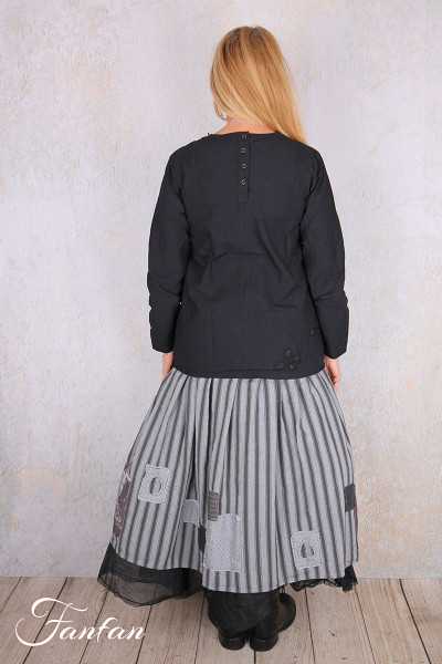 Ewa I Walla Blouse Lii 44156 Black Coton
