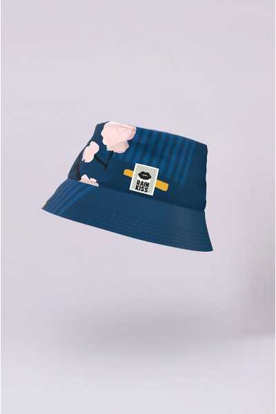 Chapeau de pluie Japanese Blossom – Rainkiss, chapeau imperméable en polyester recyclé