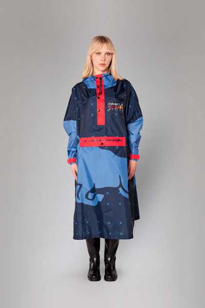Oracle Red Bull Racing “Team Crest” Rain Poncho – Rainkiss, waterproof poncho made from recycled polyester