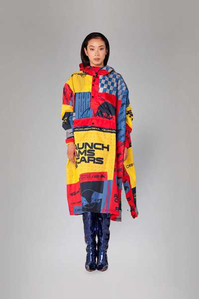 Oracle Red Bull Racing “Box Box” Rain Poncho – Rainkiss, waterproof poncho made from recycled polyester