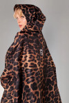 Anorak Dark Leopard – Rainkiss, anorak imperméable à motif léopard en polyester recyclé