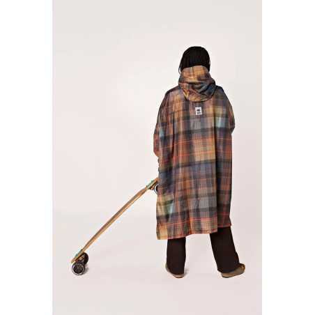 Manteau de pluie Tartan – Rainkiss, manteau imperméable à motif tartan en polyester recyclé